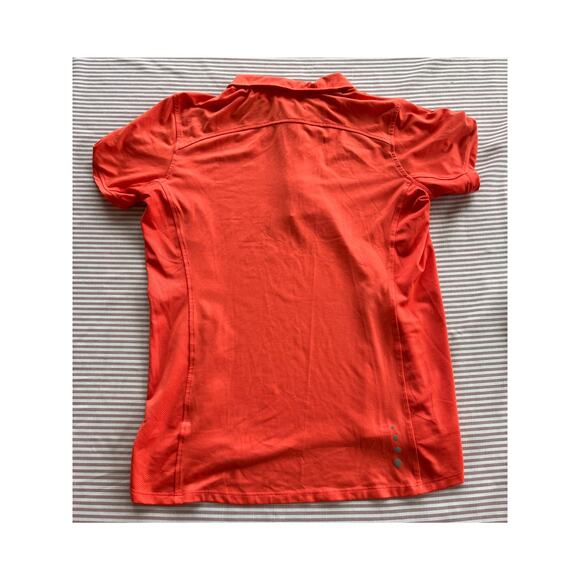 L.L. Bean Women's Orange Polo Shirt Size L Short Sleeve Casual Top Activewear - Picture 2 of 5